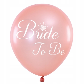 Balony WIECZÓR PANIEŃSKI BRIDE TOBE ROSE GOLD 5SZT