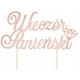 Topper na Wieczór Panieński Rose Gold Różowe Złoto na TORT