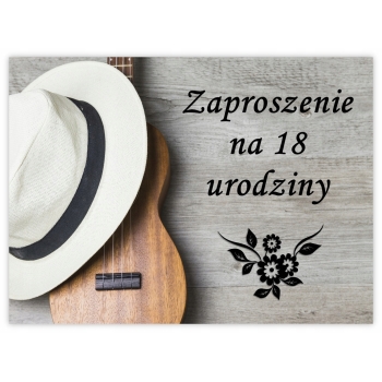 ZAPROSZENIA NA 18 URODZINY + KOPERTA GITARA