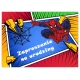 ZAPROSZENIA URODZINY dla dzieci SPIDERMAN