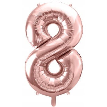 ZESTAW balony HAPPY BIRTHDAY 18 urodziny ROSE GOLD