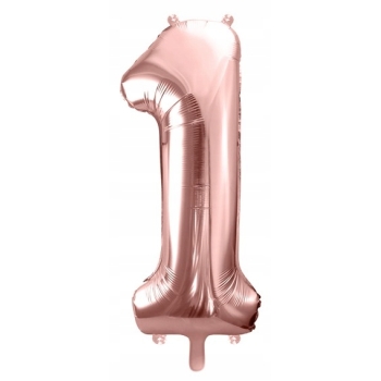 ZESTAW balony HAPPY BIRTHDAY 18 urodziny ROSE GOLD