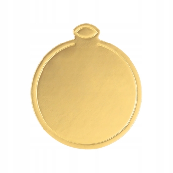 Bankietówka OKRĄGŁA złota podkładki pod monoporcję ciasto 10 cm 100szt