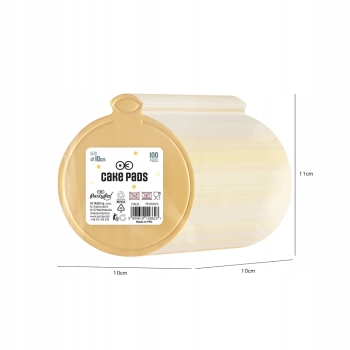 Bankietówka OKRĄGŁA złota podkładki pod monoporcję ciasto 10 cm 100szt