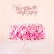 Topper WSZYSTKIEGO NAJLEPSZEGO na tort rose gold brokat brokatowy