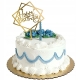 TOPPER ZŁOTY HAPPY BIRTHDAY Dekoracja tort Urodziny