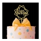 TOPPER ZŁOTY HAPPY BIRTHDAY Dekoracja tort Urodziny