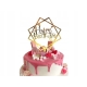 TOPPER ZŁOTY HAPPY BIRTHDAY Dekoracja tort Urodziny