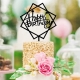 TOPPER CZARNY HAPPY BIRTHDAY Dekoracja tort Urodziny
