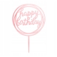 Topper na tort HAPPY BIRTHDAY Rose Gold dekoracja tort Urodziny