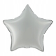 Balon foliowy GWIAZDA matowa srebrna Urodziny 45 cm 18”