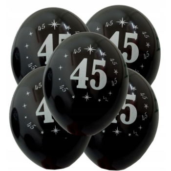 BALONY ZESTAW na 45 Urodziny 45 ROCZNICA ŚLUBU rose gold konfetti 100 cm
