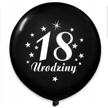 BALONY ZESTAW na 18 Urodziny osiemnastka rose gold konfetti Cyfra 18 100 cm