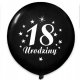 BALONY ZESTAW na 18 Urodziny osiemnastka rose gold konfetti Cyfra 18 100 cm