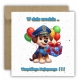 Kartka na urodziny urodzinowa dla dzieci psi patrol paw patrol balony