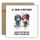 Kartka na urodziny dla dzieci Ninja ninjago