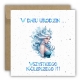 Kartka na urodziny dla dzieci kraina lodu elsa frozen bujna fryzura