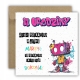 Kartka na 11 urodziny urodzinowa graffiti skate robot cytat kolorowa