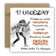 Kartka na 17 urodziny urodzinowa muzyka muzyczna dla dziewczyny cytat