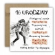 Kartka na 16 urodziny urodzinowa muzyka muzyczna dla dziewczyny cytat
