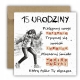 Kartka na 15 urodziny urodzinowa muzyka muzyczna dla dziewczyny cytat