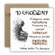 Kartka na 10 urodziny urodzinowa muzyka muzyczna dla chłopaka cytat