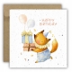 Kartka okolicznościowa na urodziny URODZINOWA Happy Birthday balony prezent