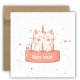 Kartka okolicznościowa na urodziny URODZINOWA Happy Birthday kotek z tortem