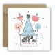 Kartka okolicznościowa na urodziny URODZINOWA Happy Birthday czapeczki