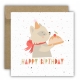 Kartka okolicznościowa na urodziny URODZINOWA Happy Birthday ciasto