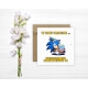 Kartka na urodziny dla dzieci Sonic X jeż czapeczka torcik Z ŻYCZENIAMI
