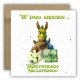 Kartka na urodziny urodzinowa dla dzieci Shrek prezent kwiaty Z ŻYCZENIAMI