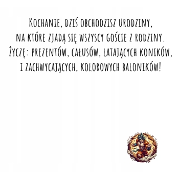 Kartka na urodziny urodzinowa dla dzieci Dragon Ball Z SonGoku Z ŻYCZENIAMI