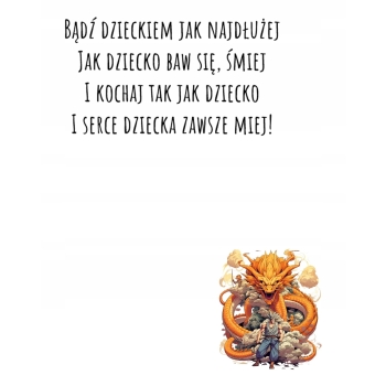 Kartka na urodziny urodzinowa dla dzieci Dragon Ball Z SonGoku Z ŻYCZENIAMI