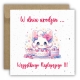 Kartka na urodziny dla dzieci urodzinowa Hello Kitty kotek Z ŻYCZENIAMI