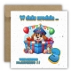 Kartka na 3 urodziny dla dzieci psi patrol paw balony Ryder Z ŻYCZENIAMI