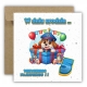 Kartka na 5 urodziny dla dzieci psi patrol paw balony Ryder Z ŻYCZENIAMI