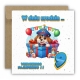 Kartka na 9 urodziny dla dzieci psi patrol paw balony Ryder Z ŻYCZENIAMI