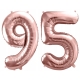 ZESTAW BALONY 95 URODZINY ROSE GOLD PERŁOWE URODZINOWY RÓŻOWE ZŁOTO 100 CM