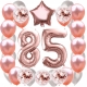 ZESTAW BALONY 85 URODZINY ROSE GOLD PERŁOWE URODZINOWY RÓŻOWE ZŁOTO 100 CM