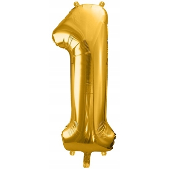 ZESTAW BALONY 1 URODZINY ROCZEK ZŁOTY CZARNY ROCZNICA ŚLUBU KURTYNA 100 CM