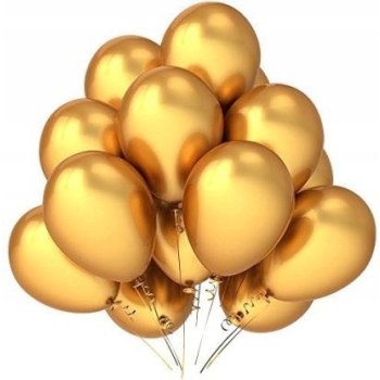 ZESTAW BALONY 6 URODZINY ZŁOTY CZARNY 6 ROCZNICA ŚLUBU KURTYNA 100 CM