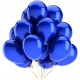ZESTAW BALONY 65 URODZINY SREBRNY 65 ROCZNICA ŚLUBU NIEBIESKI 100 CM