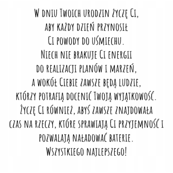 Kartka na 55 urodziny urodzinowa z liczbą dla kobiety dla niej Z ŻYCZENIAMI