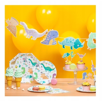 Topper Toppery Na Tort Muffinki Dinozaury 6 sztuk