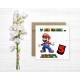 Kartka okolicznościowa na 5 urodziny dla dzieci SUPER MARIO Z ŻYCZENIAMI