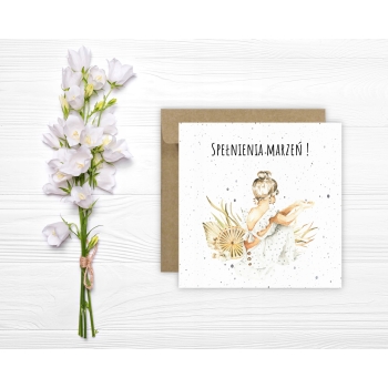 Kartka okolicznościowa na urodziny URODZINOWA Spełnienia marzeń kobieta