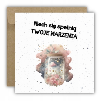 Kartka okolicznościowa na urodziny URODZINOWA niech spełnią twoje marzenia