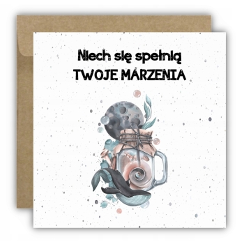 Kartka okolicznościowa na urodziny URODZINOWA niech spełnią twoje marzenia