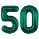 ZESTAW BALONY 50 URODZINY ZIELONY BUTELKOWA ZIELEŃ 50 ROCZNICA ŚLUBU 100 CM